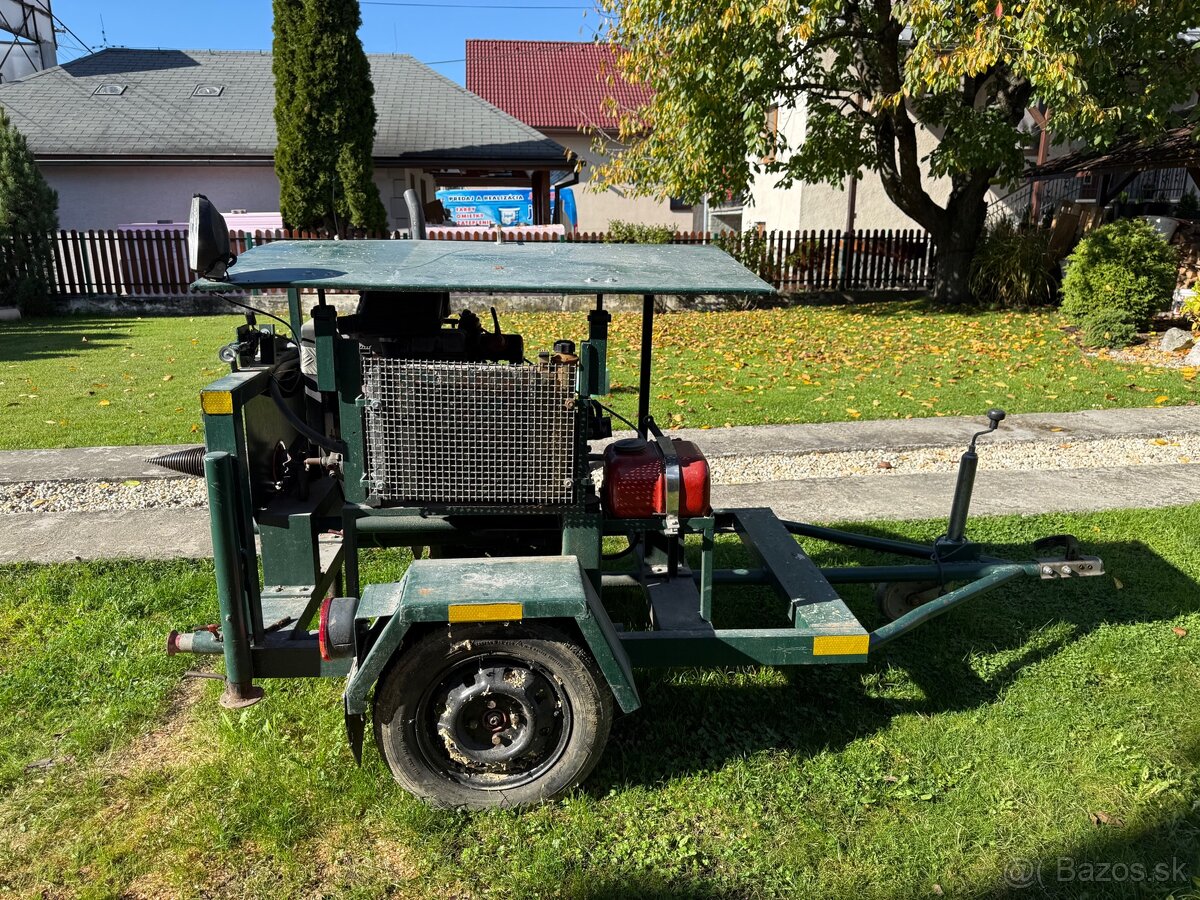 Štiepačka na drevo – domáca výroba, mobilná, benzínový motor - 6