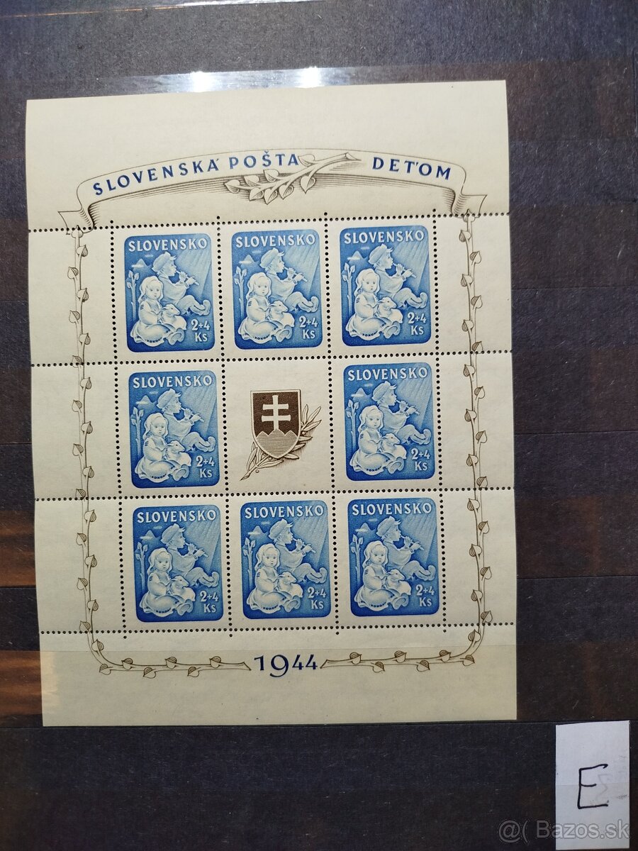 Slovenský štát - Hárček Deťom 1944 - všetky typy - 6