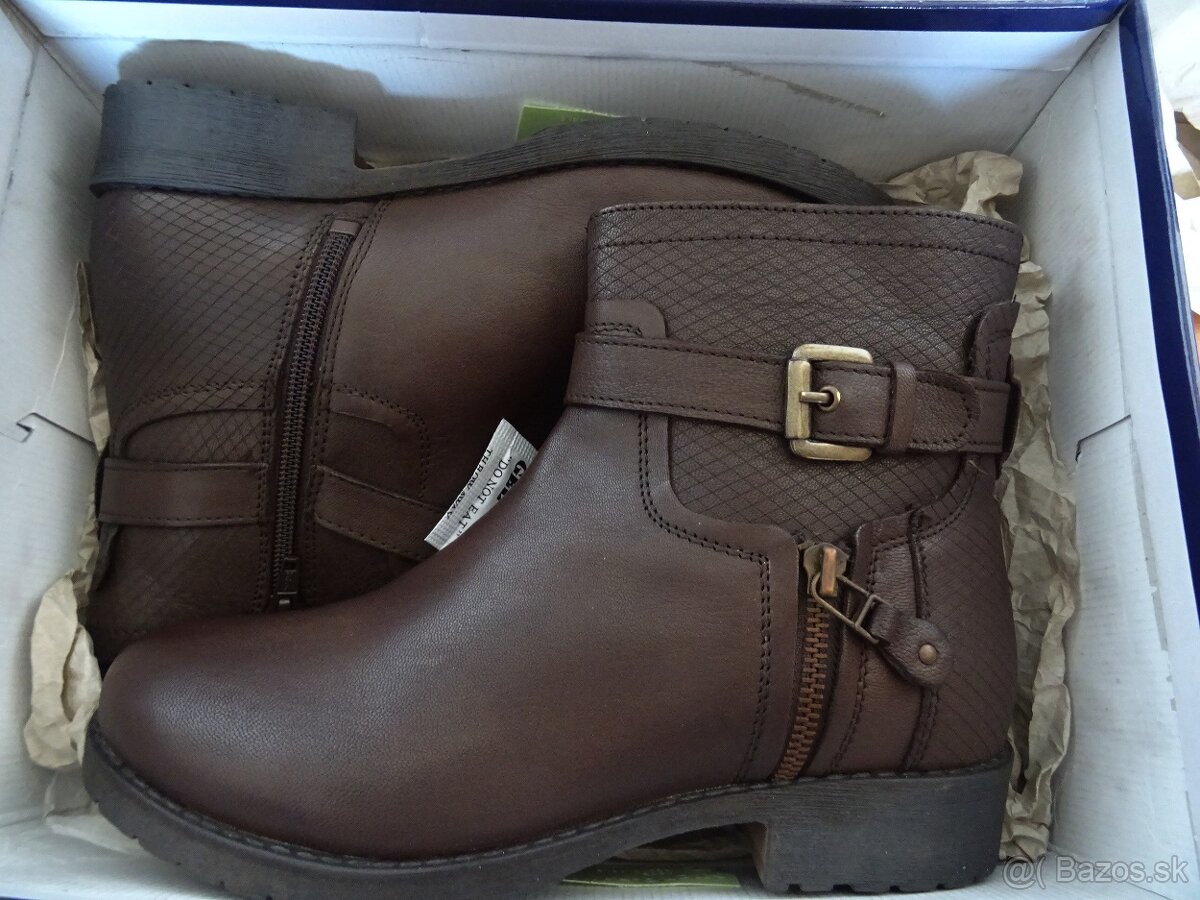 Kožené čižmičky Manoukian, veľ.39 - 6