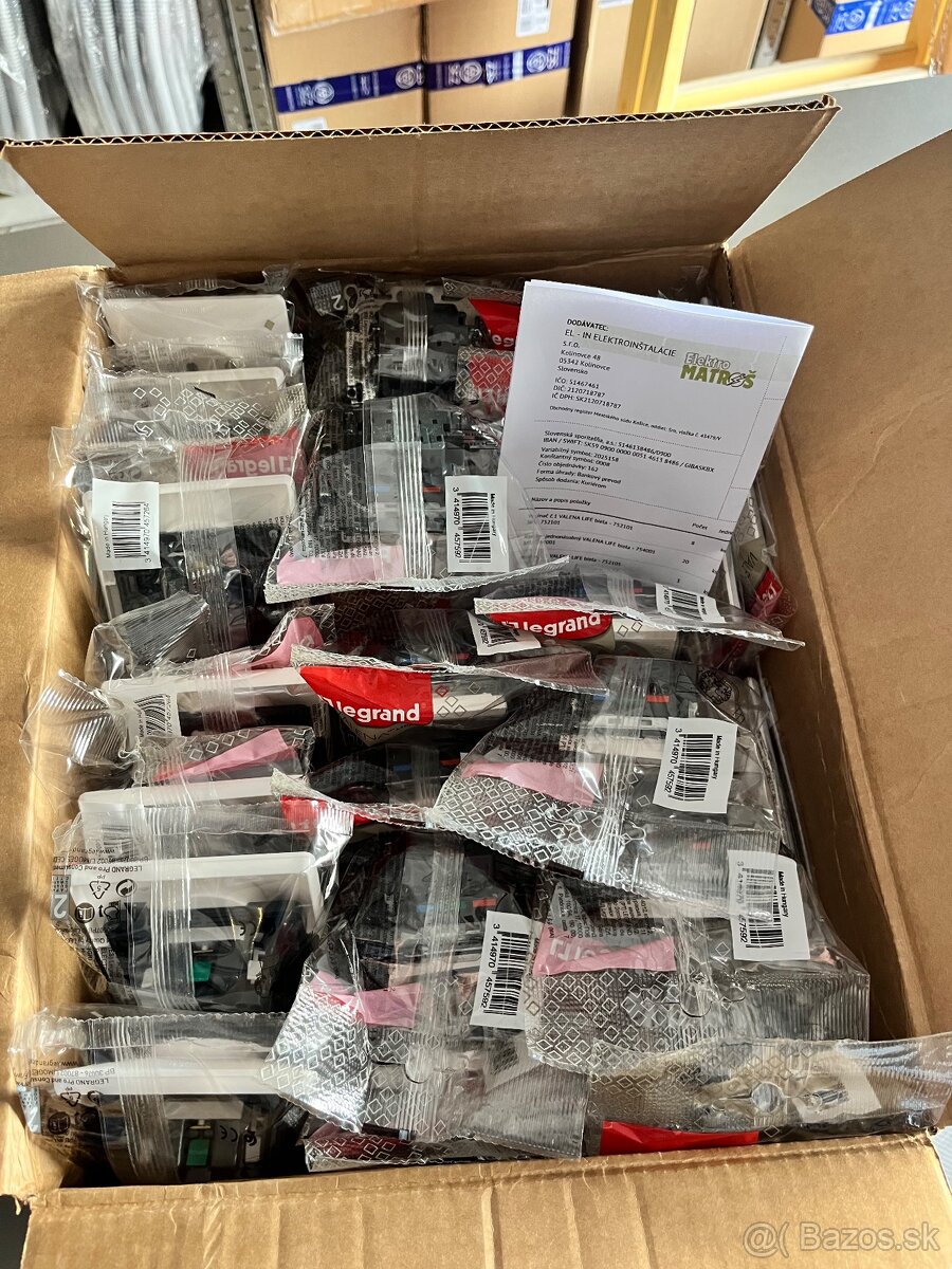 LEGRAND valena life, CYKY káble, asfora, elektro materiál - 6