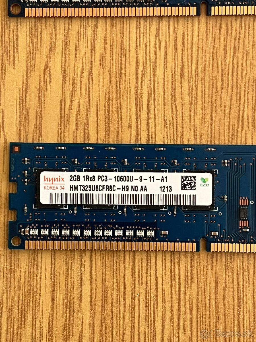 Predám pamäťové moduly DDR3 4GB - 6