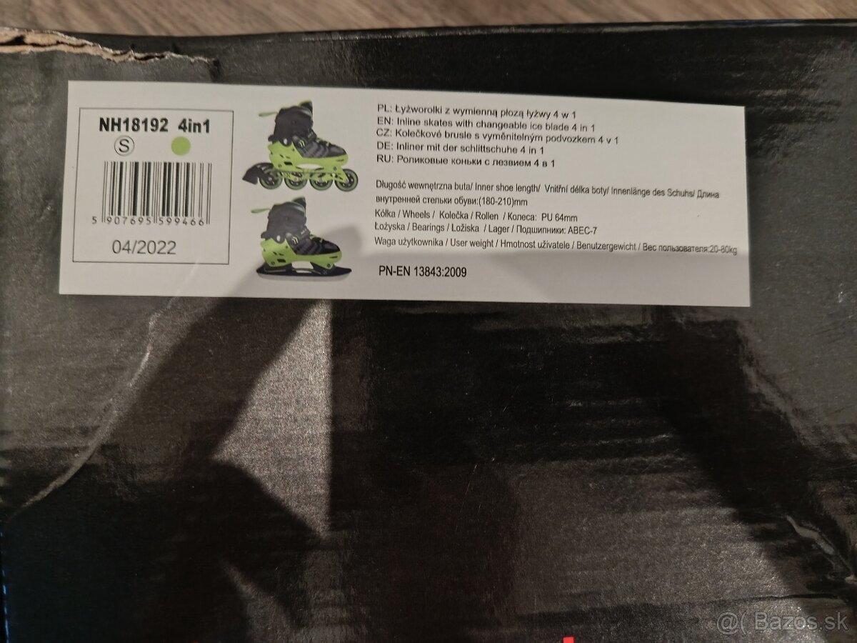 Korčule nastaviteľné (29-33) 4v1 - 6