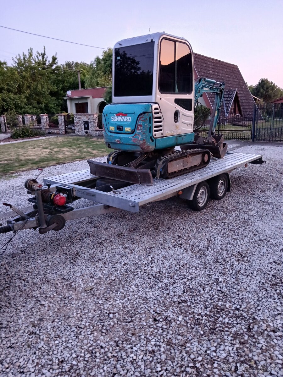 Minibager, frézovanie pozemkov,preprava áut - 6