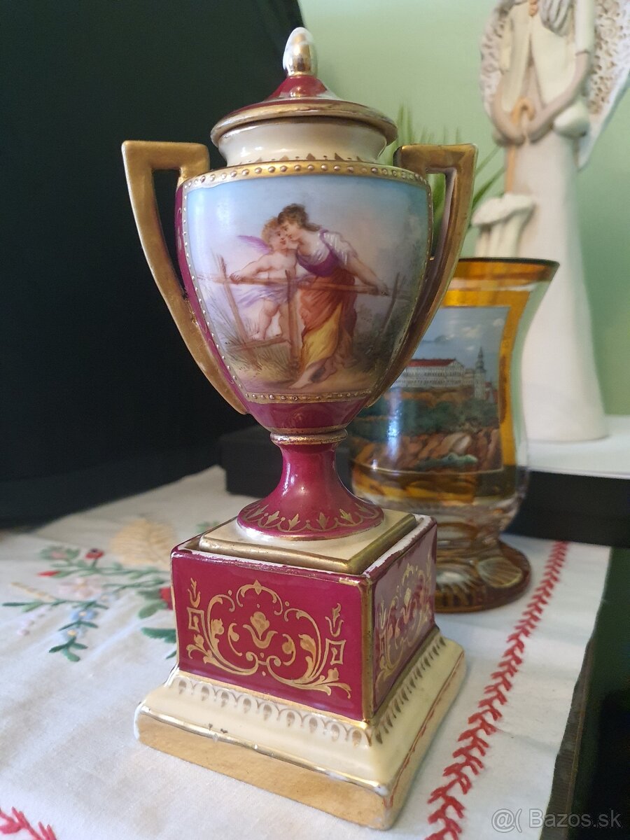 Starožitná porcelánová amfora Alt Wien - 6