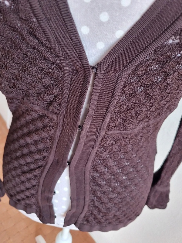 rozkošný hnedý svetrík Karen Millen S - 6