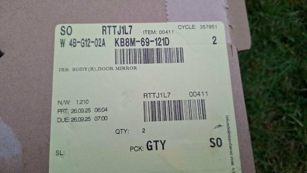 Mazda CX-5 II 2 CX5 2017 - 2025 - spatne zrkadlo - 6