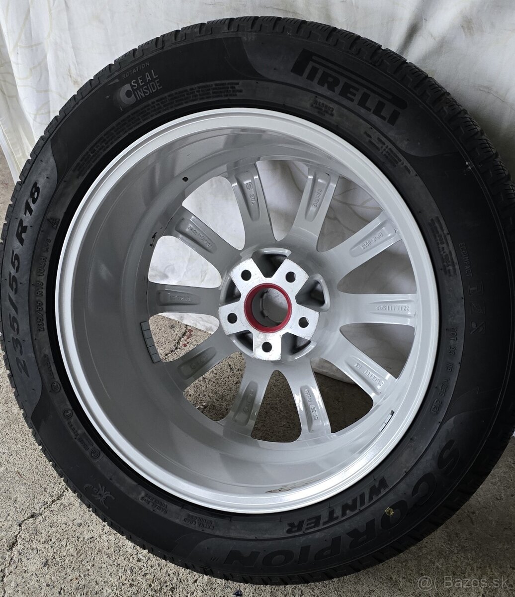 5x112,r18,8J,et35,Platin- 235-55-18 - Pirelli -TOP stav - 6