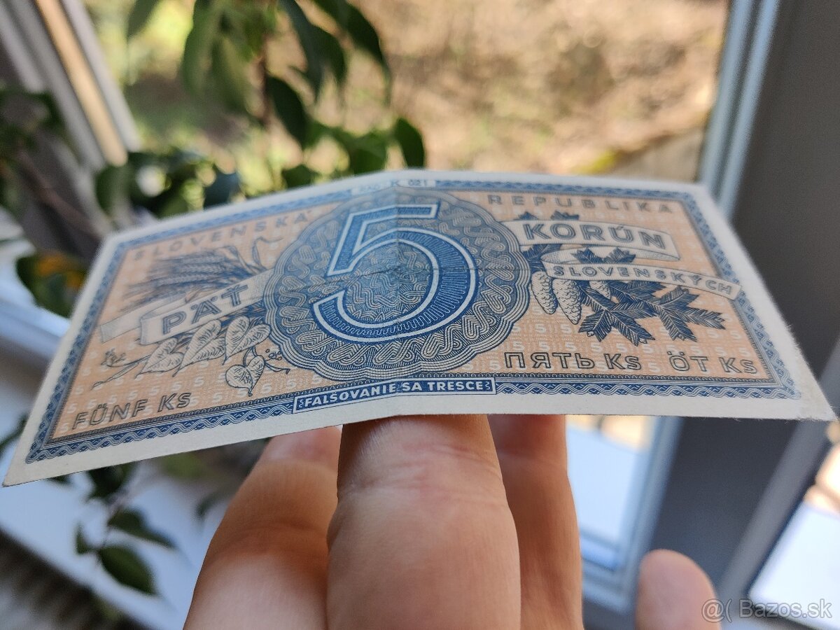 Bankovky Slovenský štát Neperforované aunc - 6