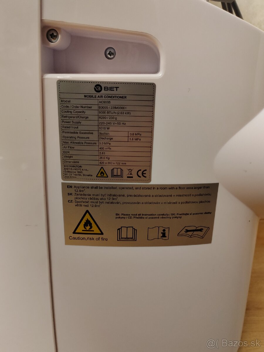 Prenosná klimatizácia BIET - 6