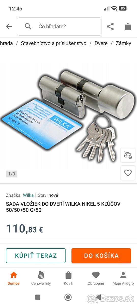 Sada vloziek do dveri. Wilka - 6