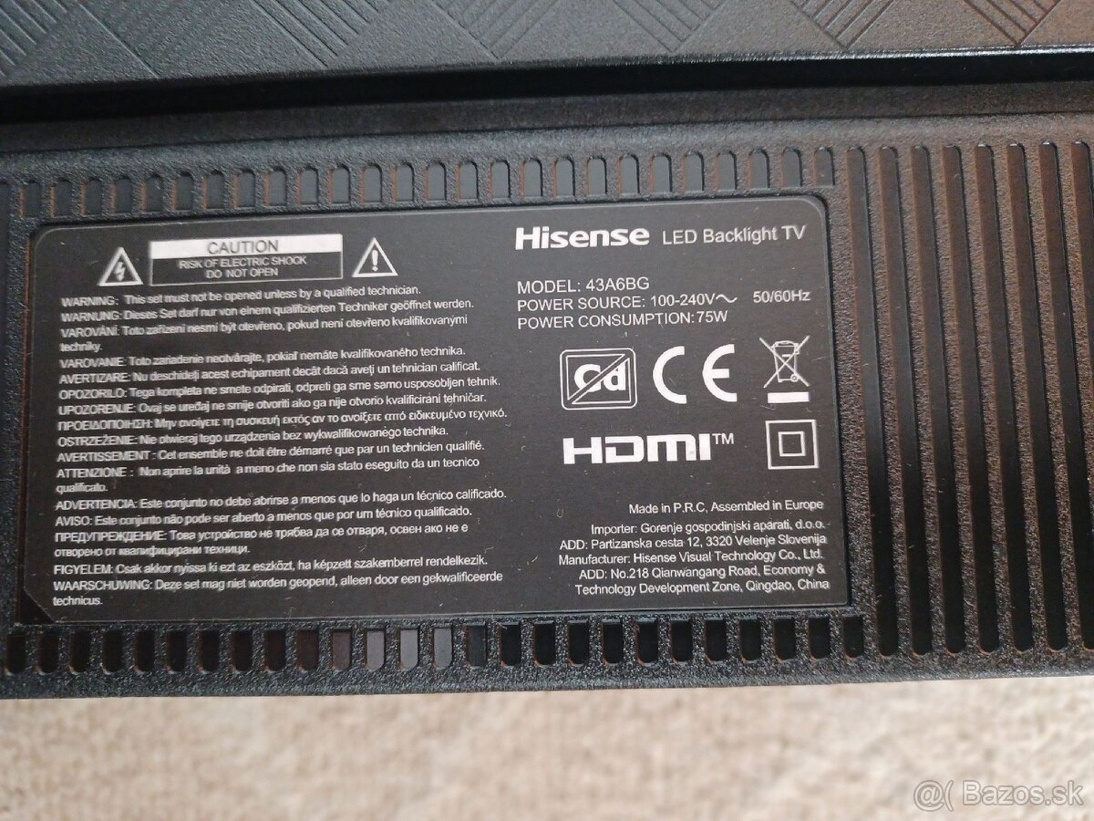 Hisense 43" 4k Smart - 6