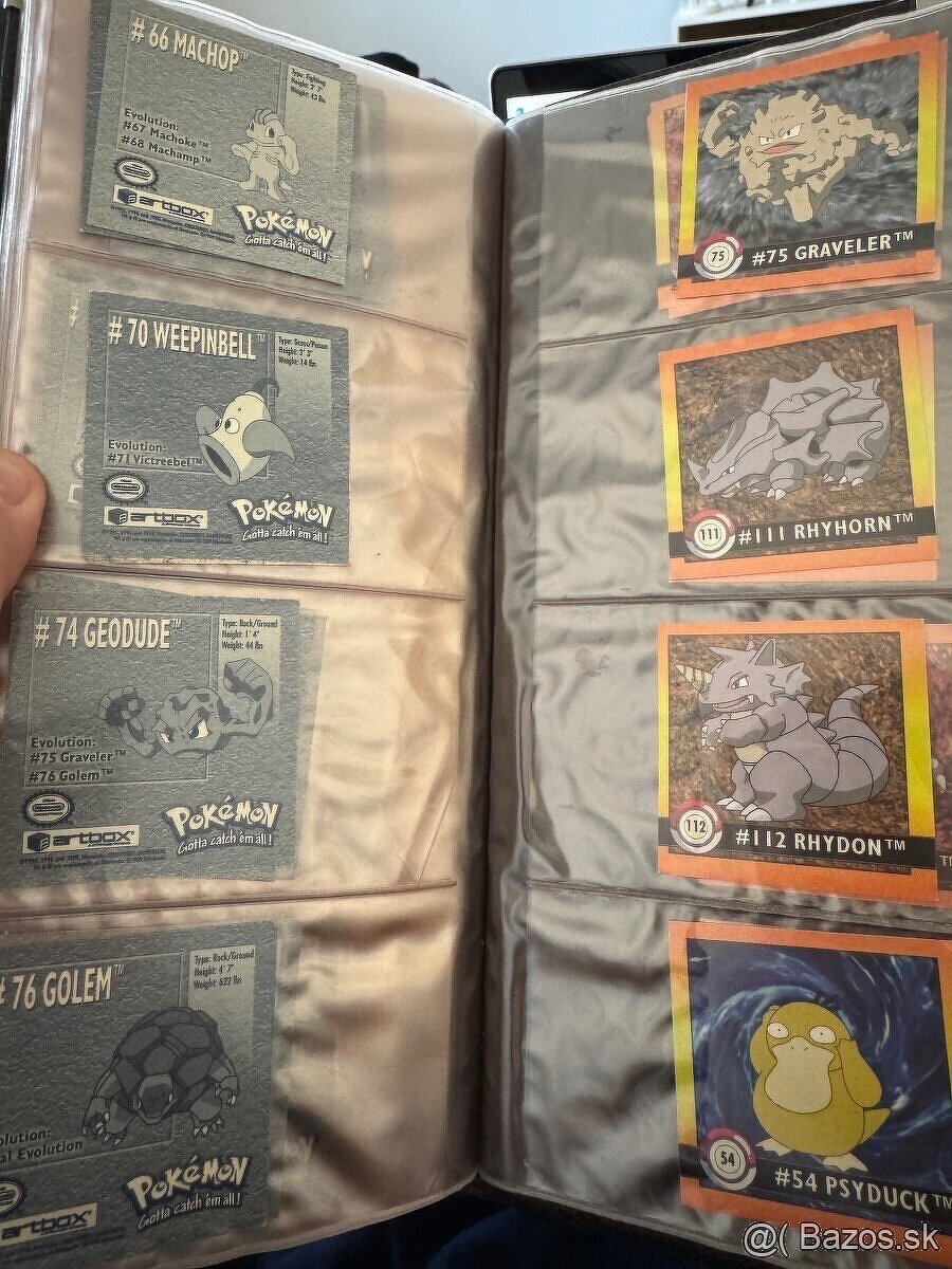 POKEMON 1999 FIRST EDITION stickers GOLD, SILVER, COMMON - 6