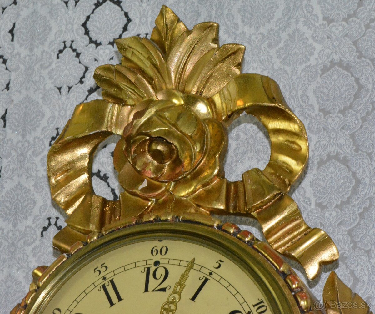 Starožitné kartelové hodiny Exacta - 6