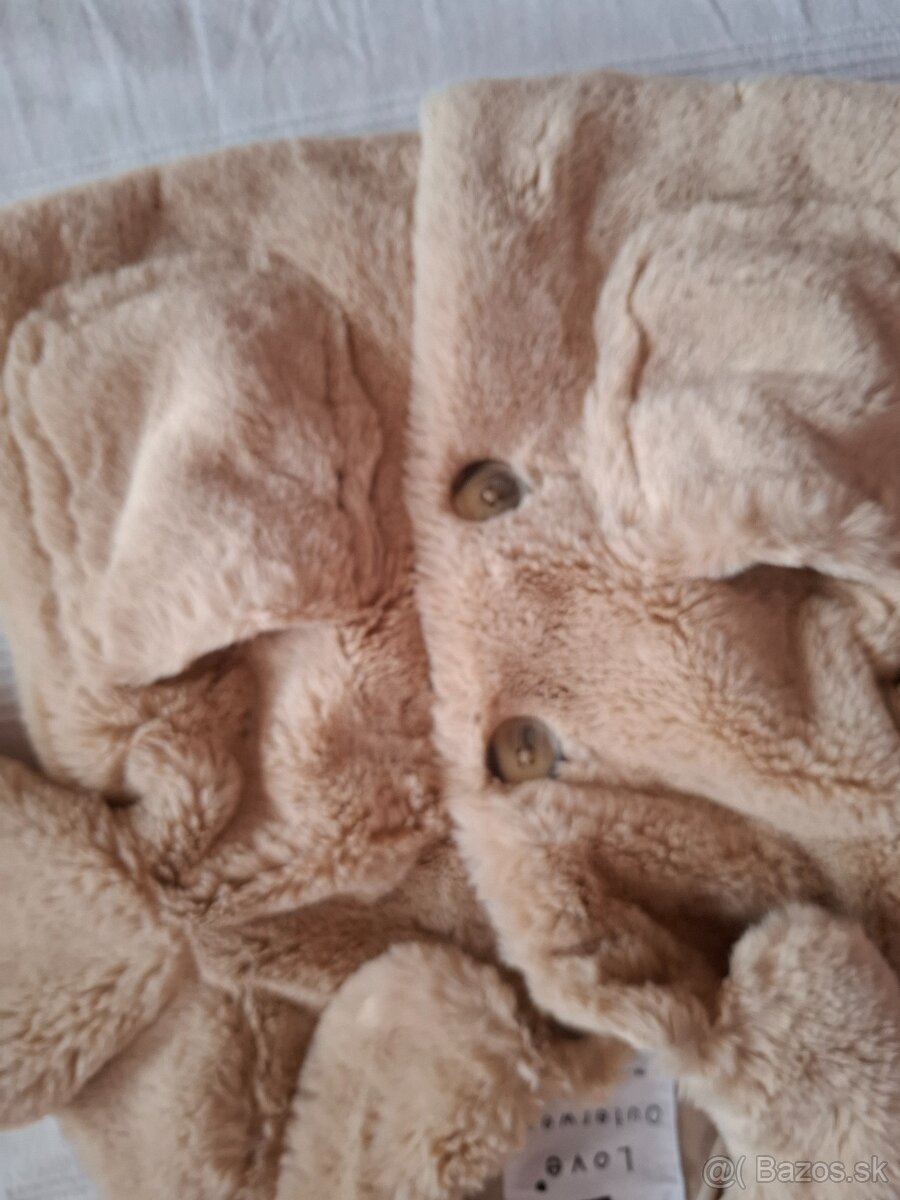 Kožušinkový kabátik F&F 12-18 mes - 6