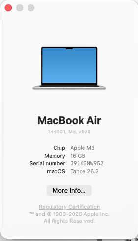 Macbook Air M3 // 16GB ram // 512 GB SSD // Silver - 6