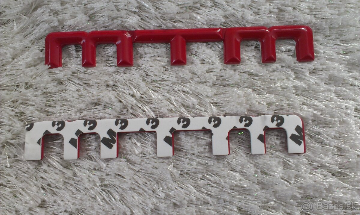 MTM ZNAK CERVENY CIERNY CHROMOVY - 6