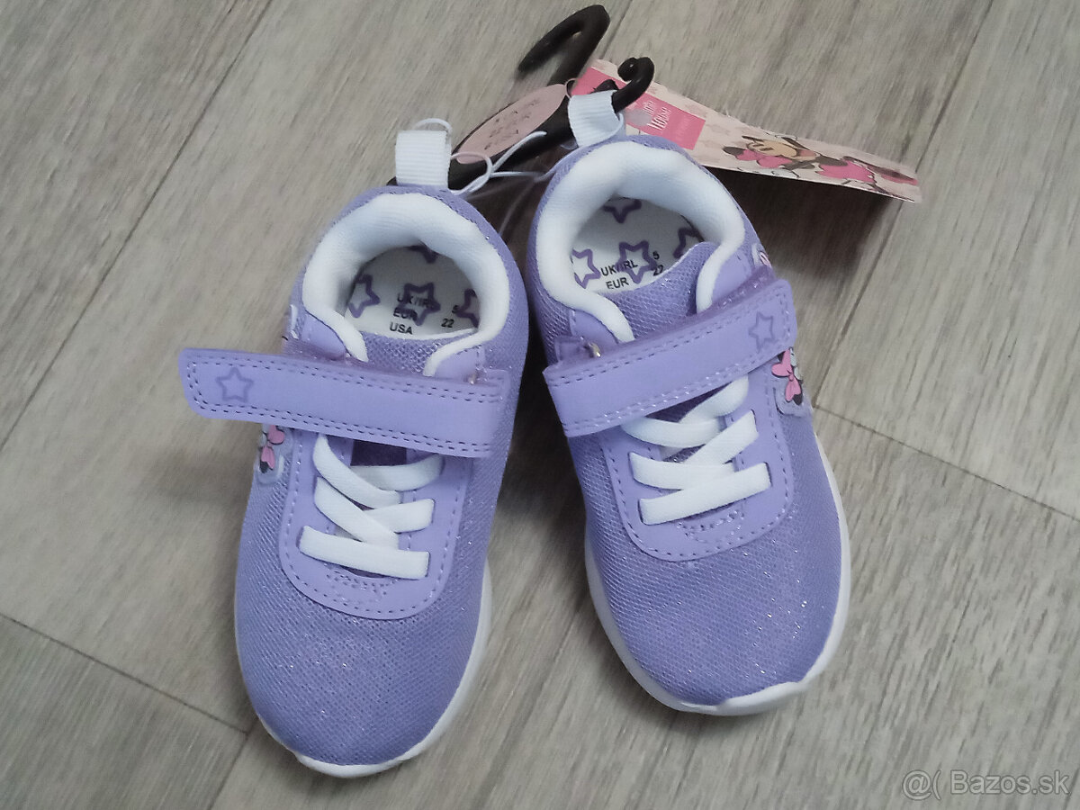 Bledofialové botasky Minnie a Daisy veľkosť 22 - 6