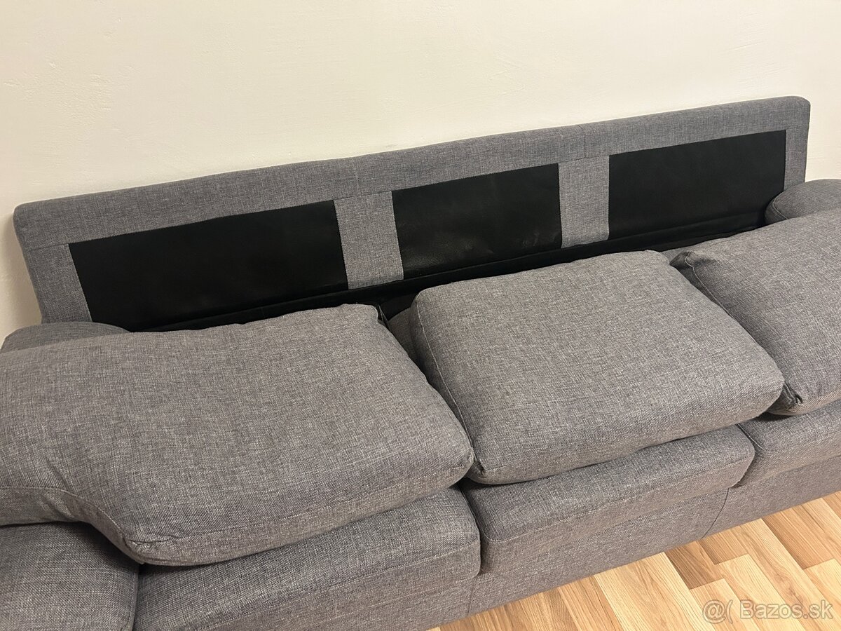 3-miestna sivá sedačka - 6
