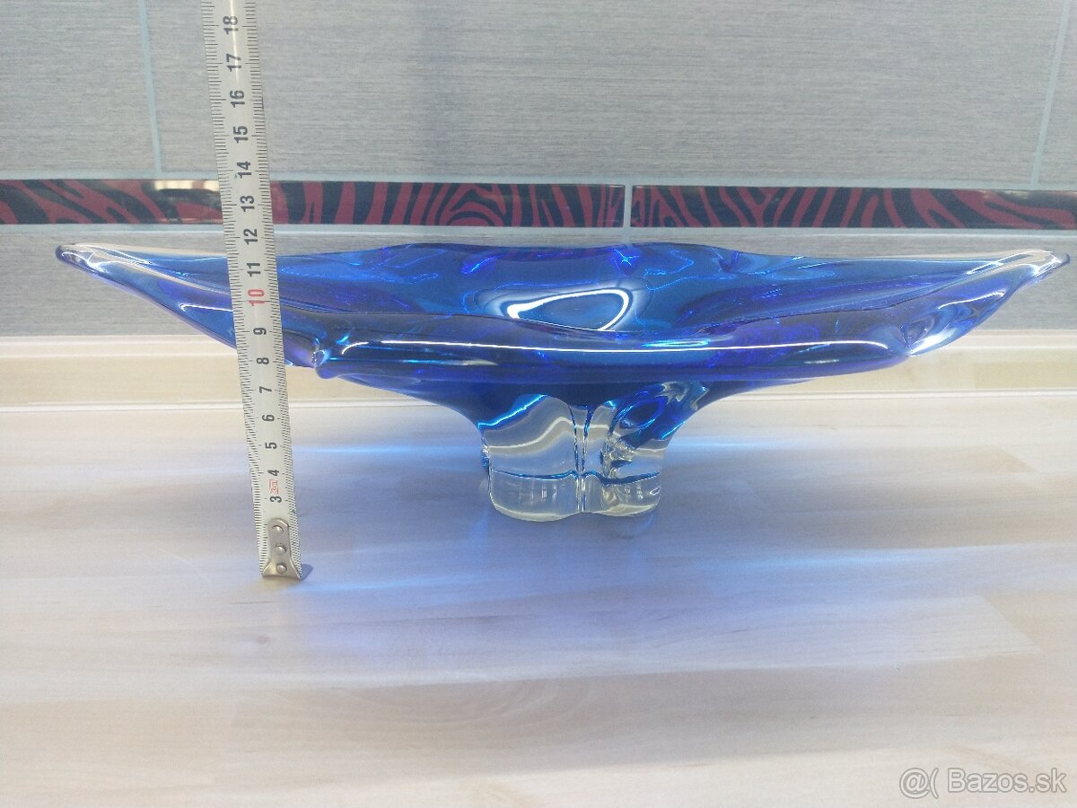 hutné sklo, váza, misa - 6