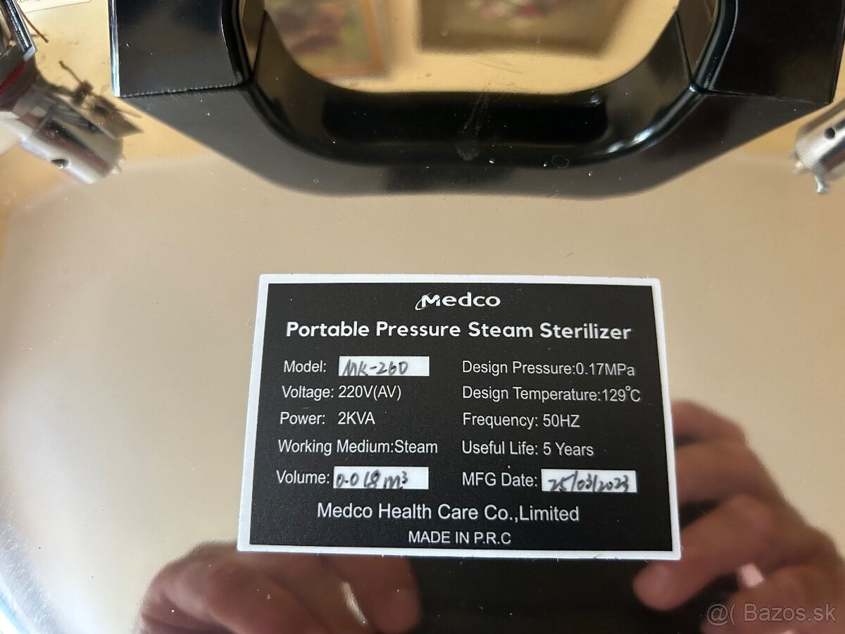 Autoklav 18l 0,17 MPa Sterilizacny pristroj - 6