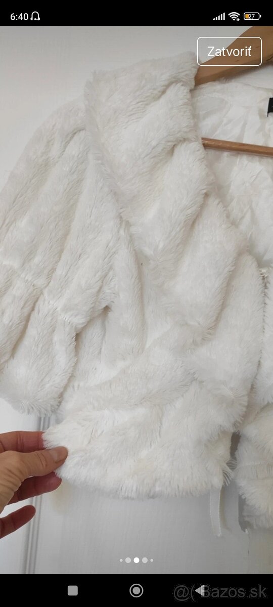 Kožušinkova bundička k šatám. - 6