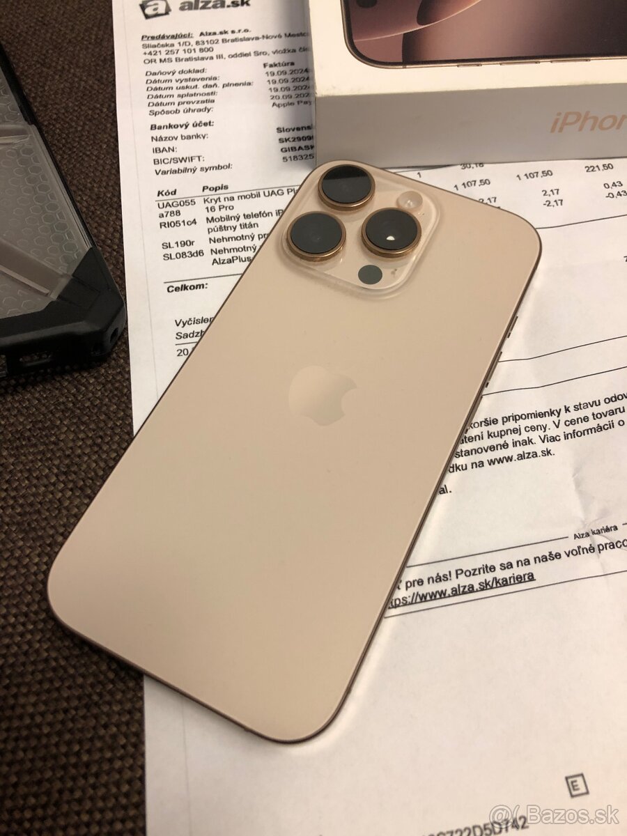 Apple iPhone 16 Pro 256GB Desert Titanium, TOP stav - 6