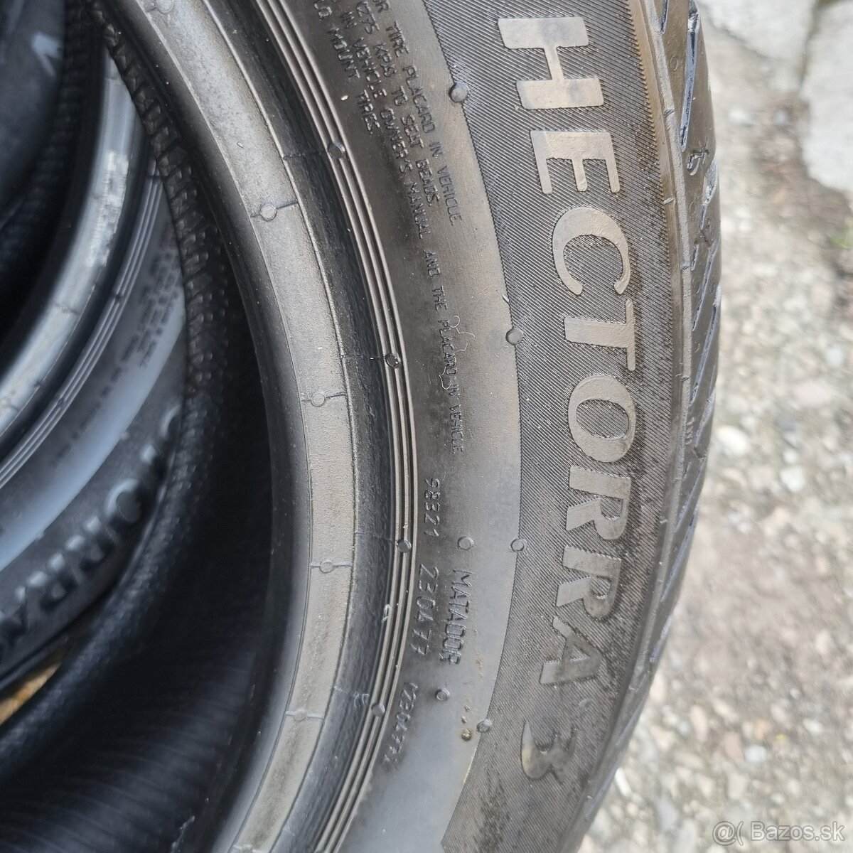 Predám sadu 4ks letné pneu Matador - 6