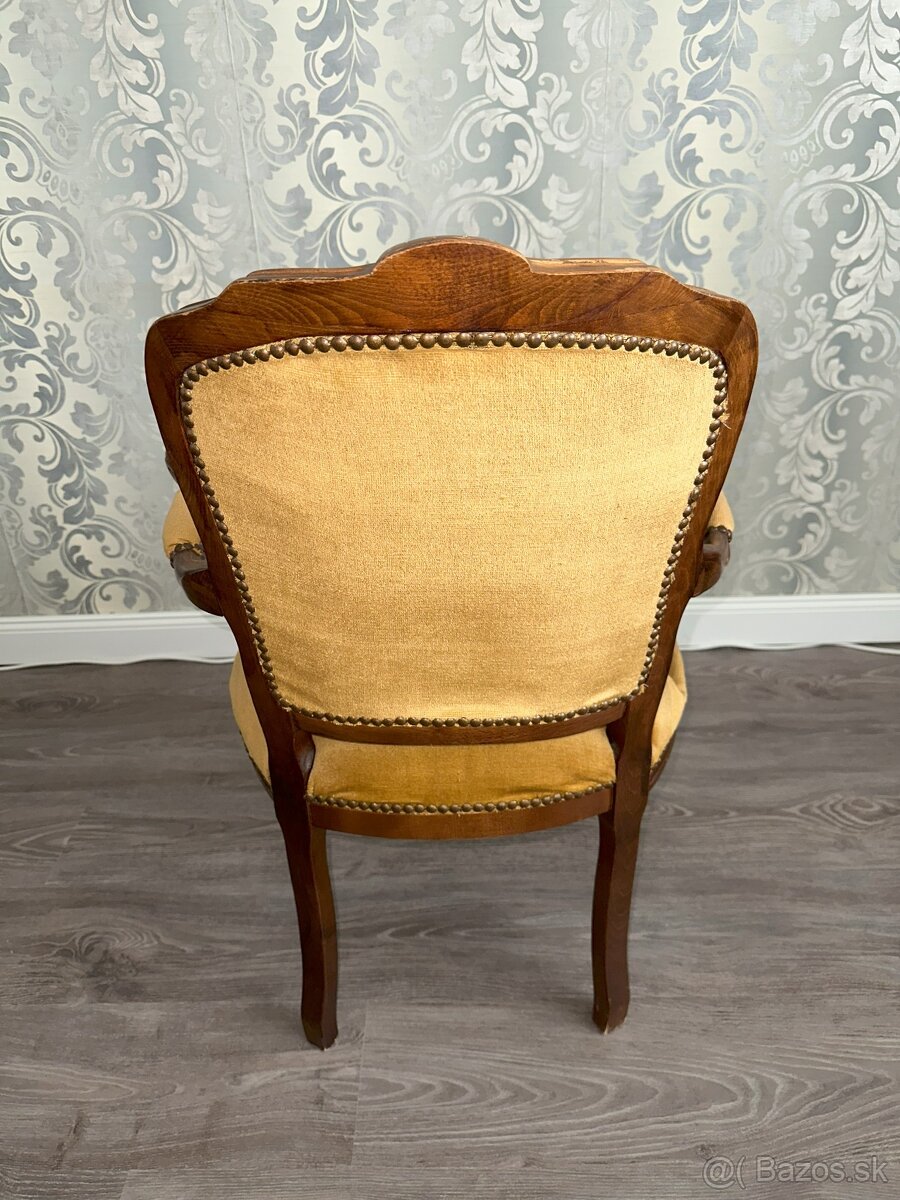 Predám dve Rustikálne / Retro stoličky - 6