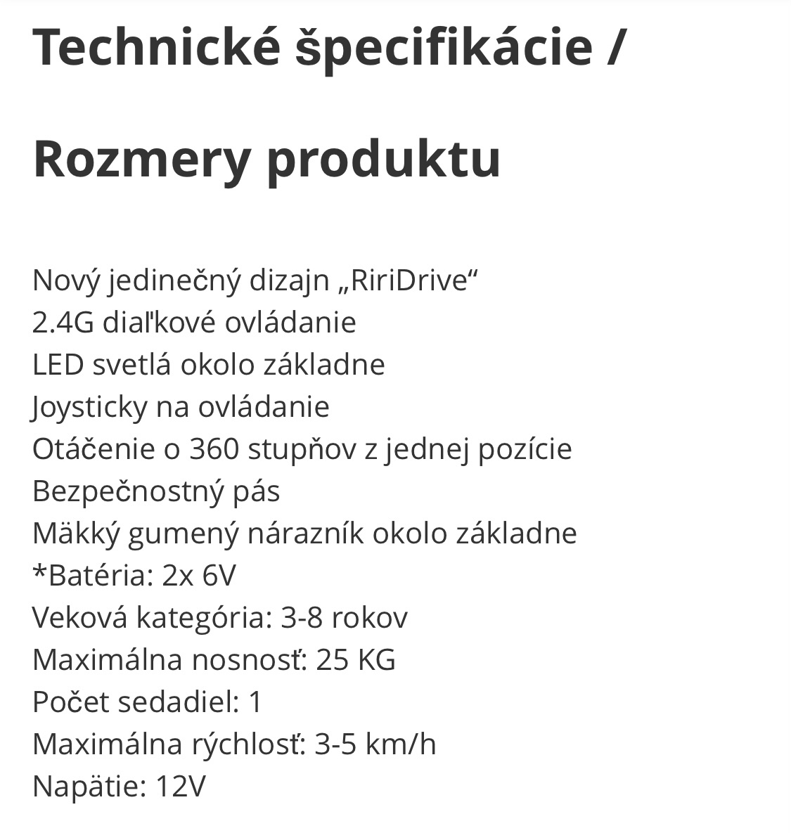 Detske auto RiriDrive - 6