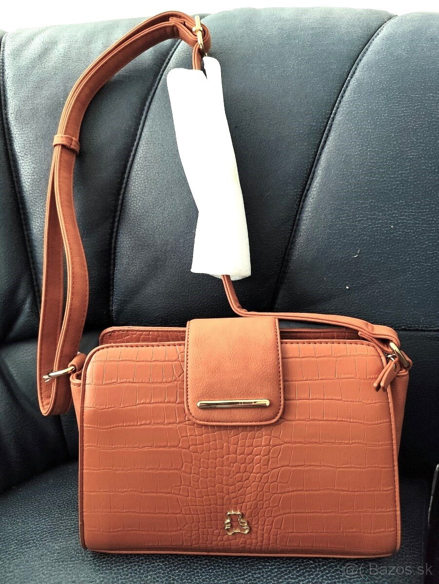 Nová módna svetlohnedá kabelka cez rameno - 6