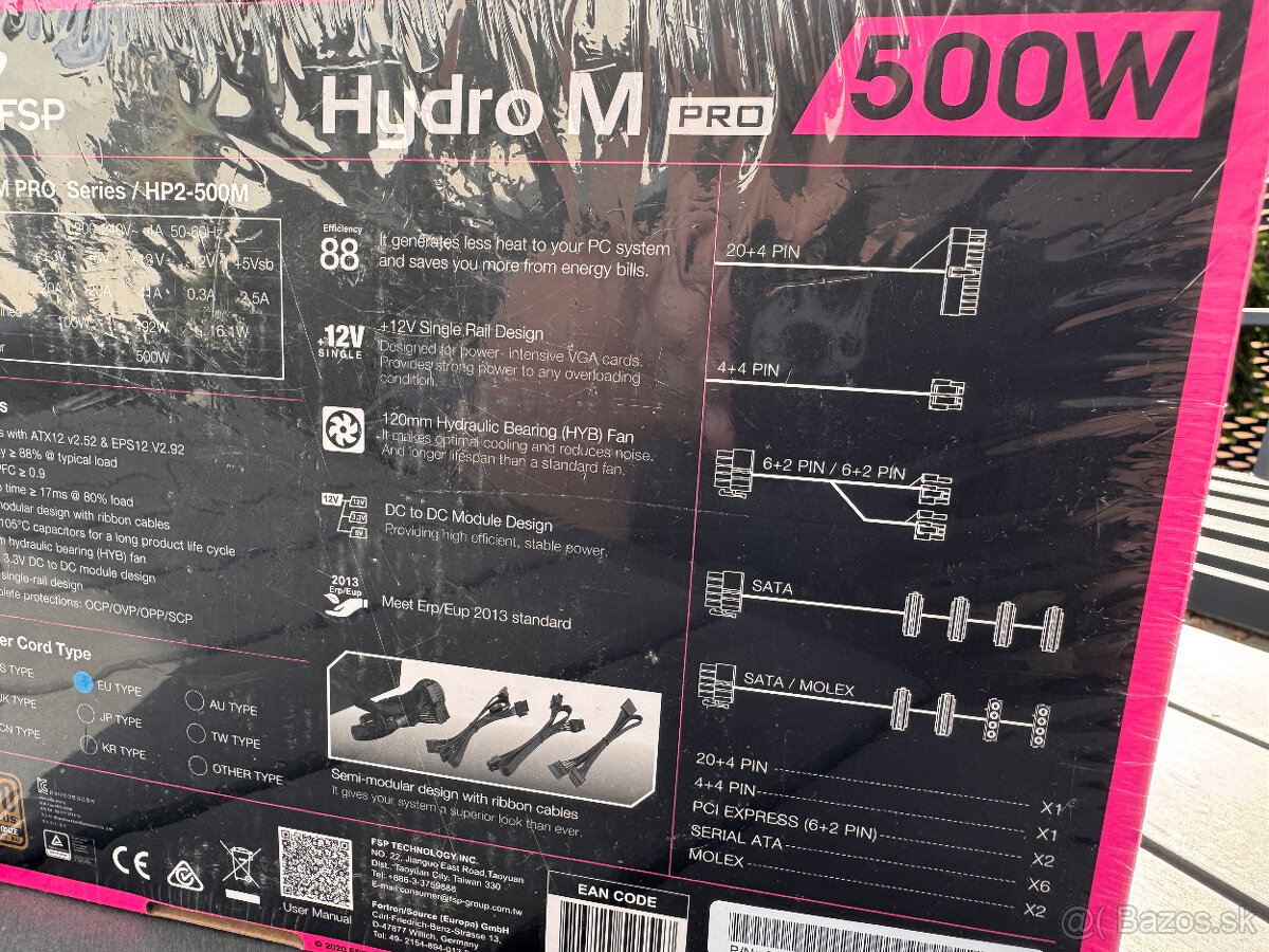 FSP/Fortron HYDRO M PRO 500, 80PLUS BRONZE - 6