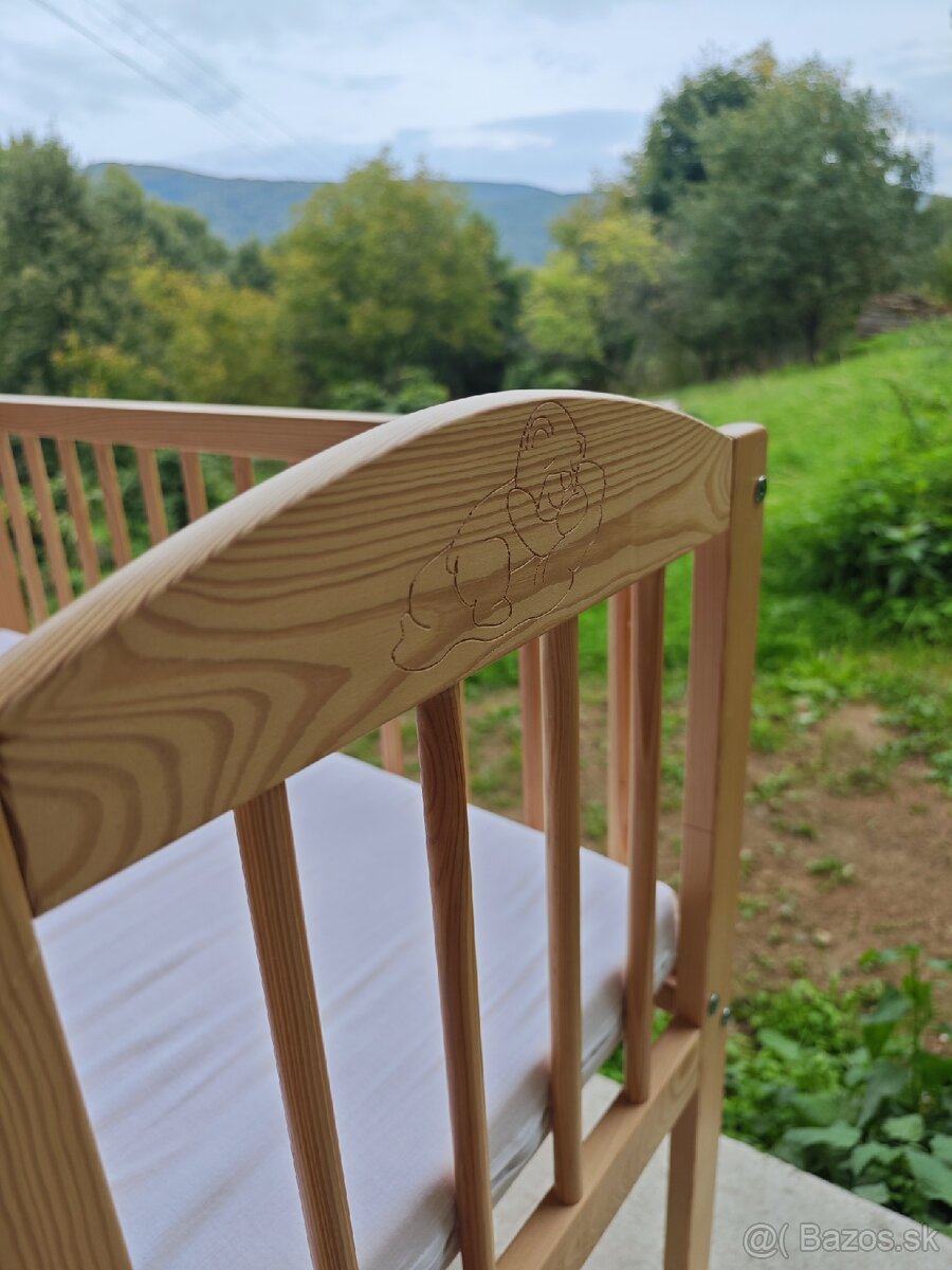 Detská postieľka BABY Scarlett ECO - borovica - 6