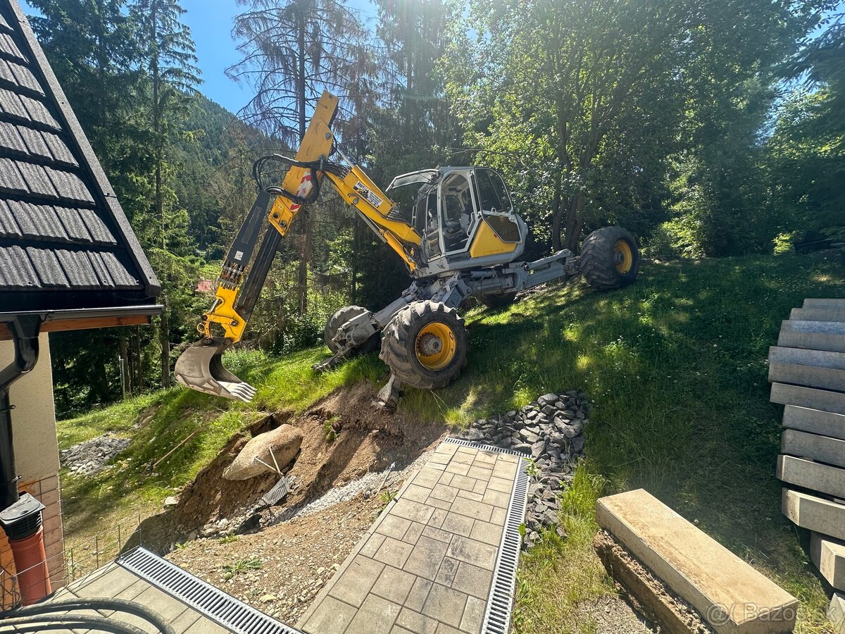 Práce strojom Menzi Muck A91F 4x4 - 6