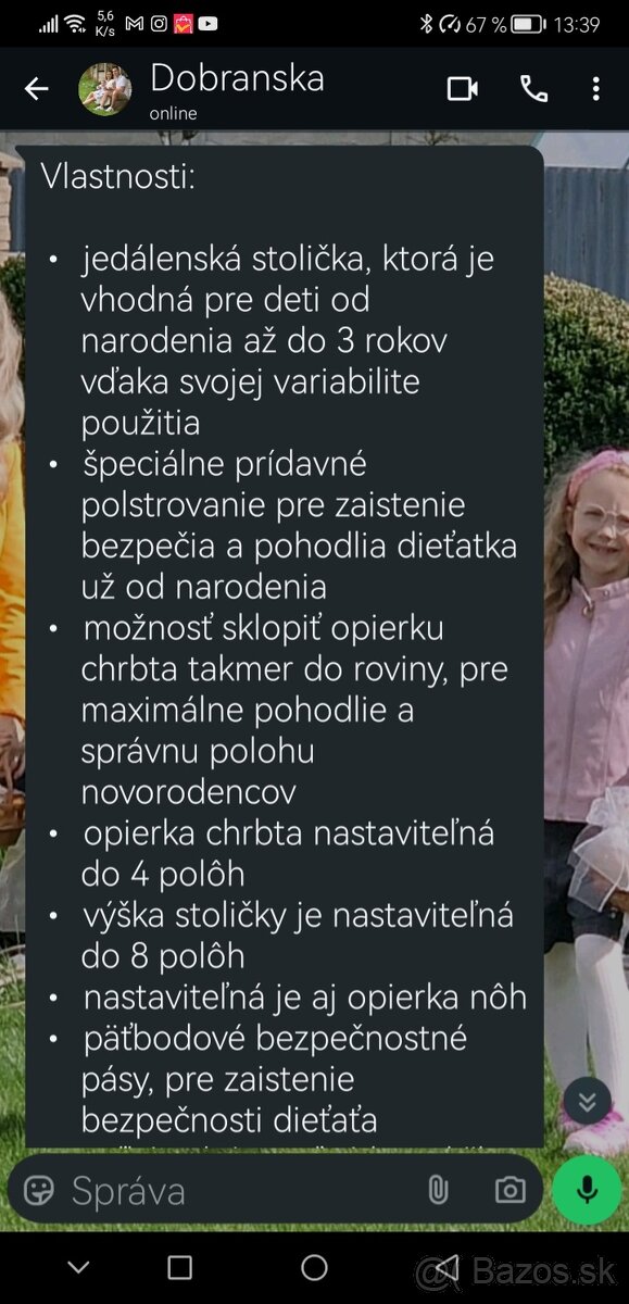 Jedalenska stolicka - 6