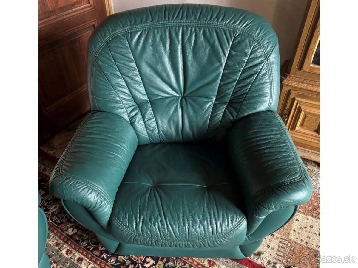 Luxusní kožená sedací souprava 3+1+1, 2999 - 6