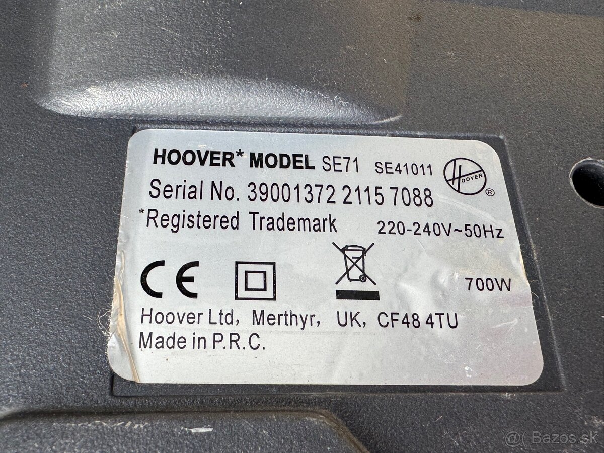 Predám používaný vysávač HOOVER - 6