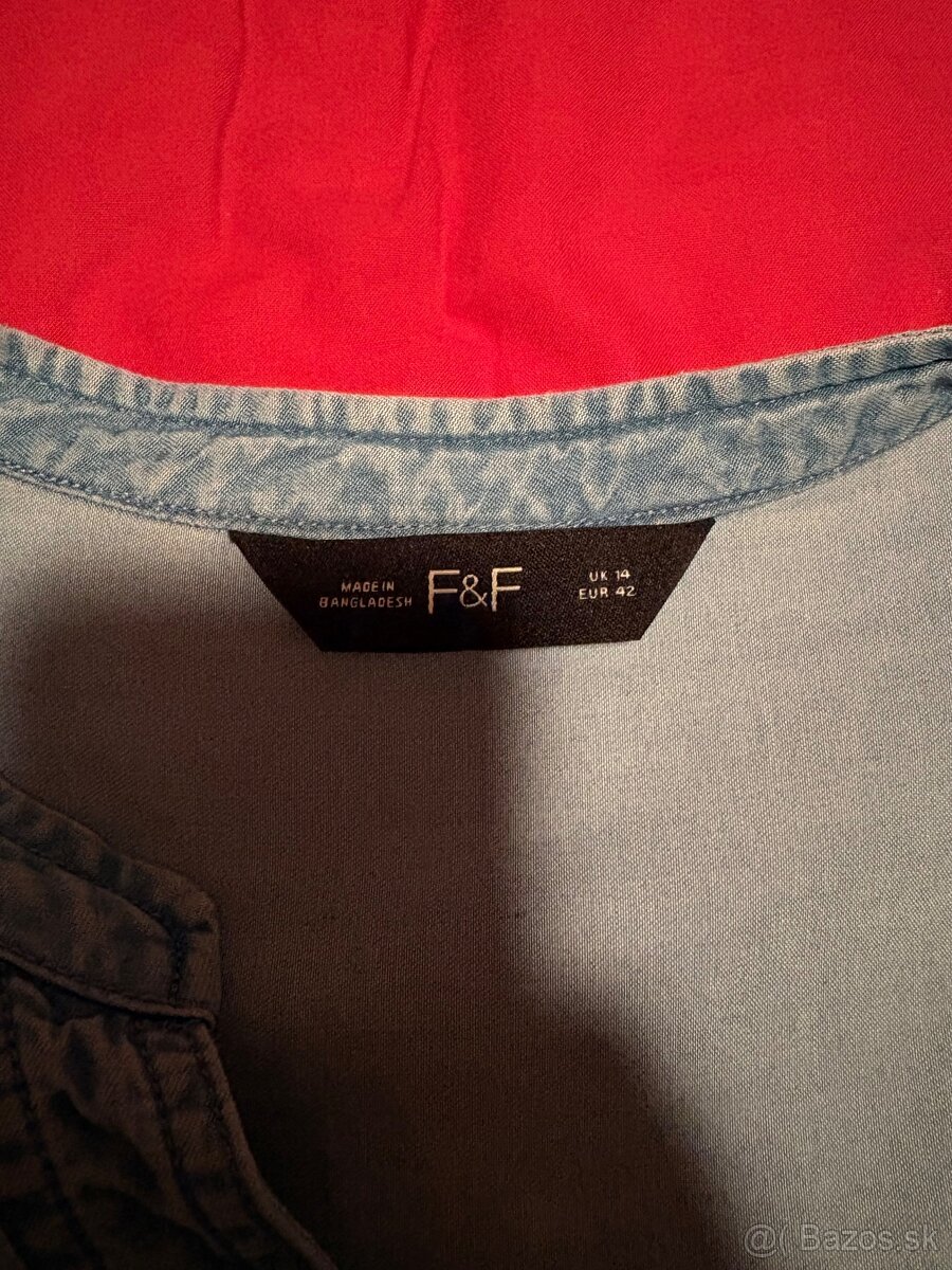 Riflová košeľa F&F 42 - 6