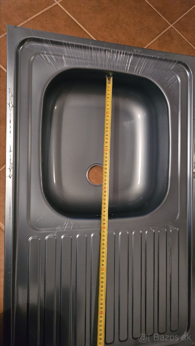 Nerezový drez 80x50 cm - 6