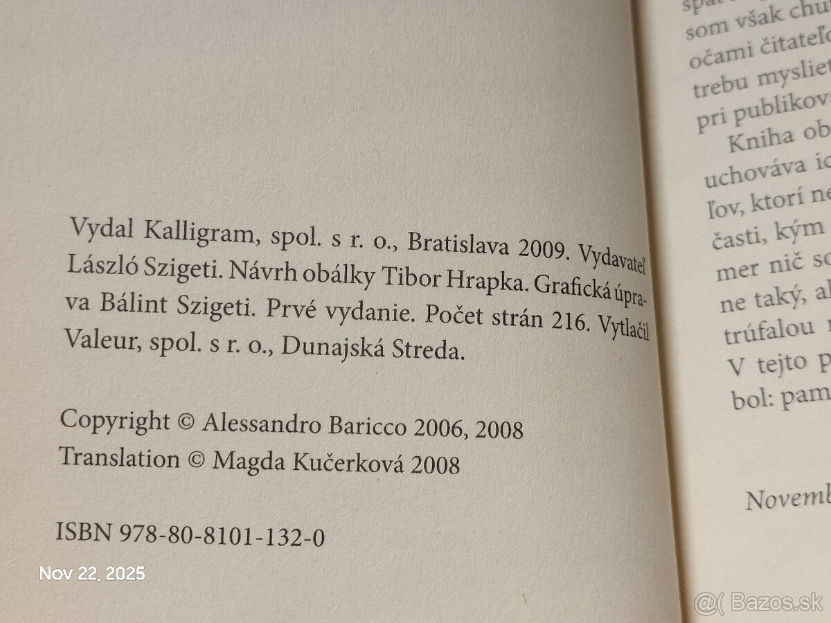 Alessandro Baricco 6 knih - 6