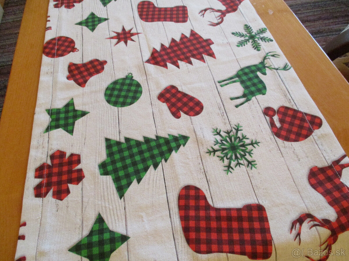 Vianočná štóla na prírodnej bielej - 6