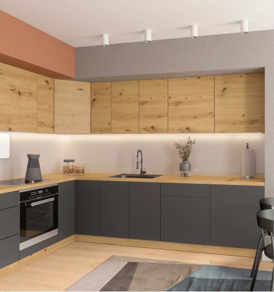 Kuchynská linka 200cm (nová ) - 6