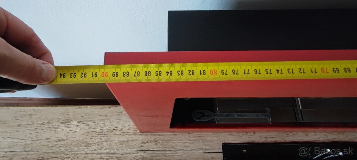 Predám bio krb na stenu – červený - 6