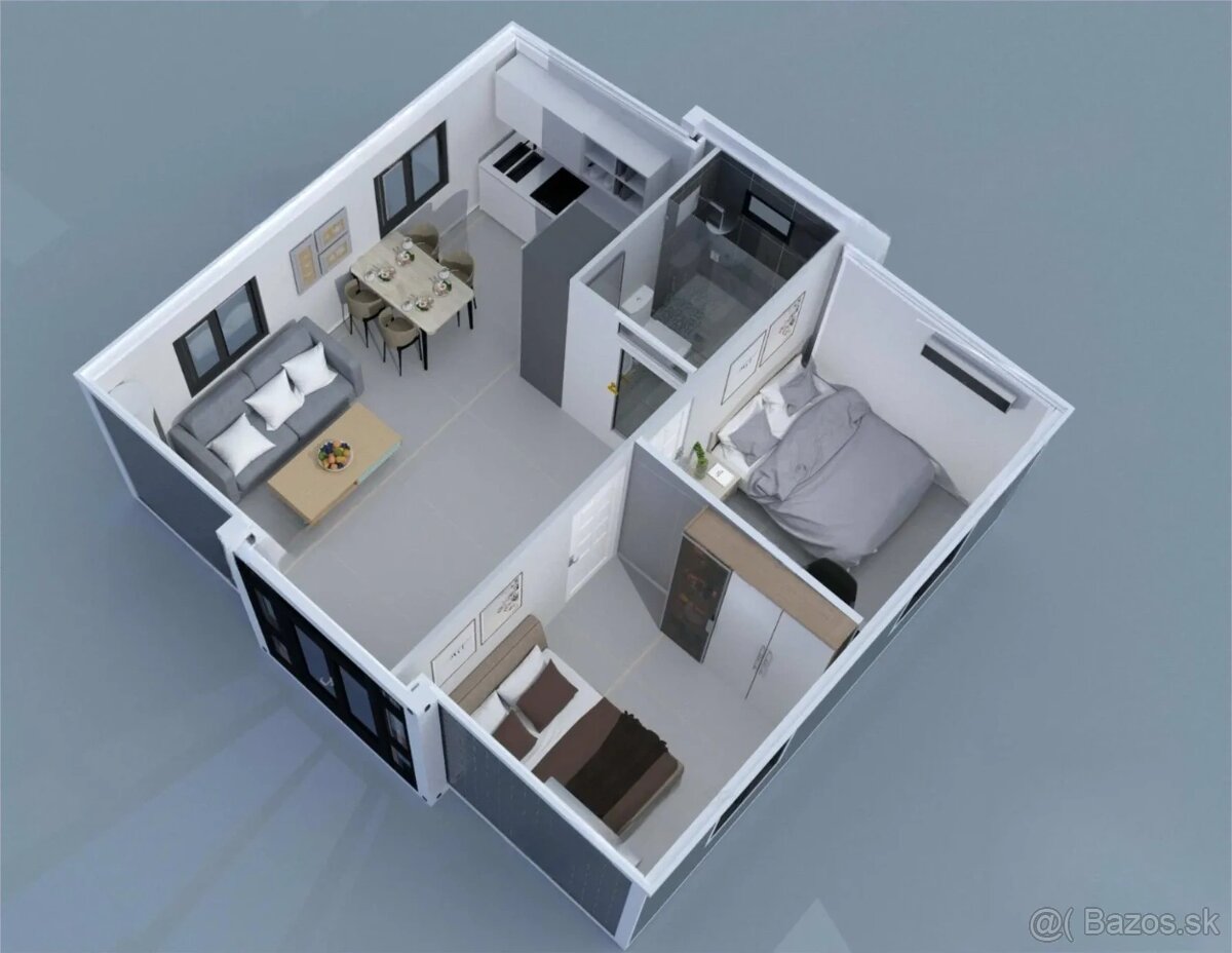 Rozkladací kontajnerový dom (37m²) - 6