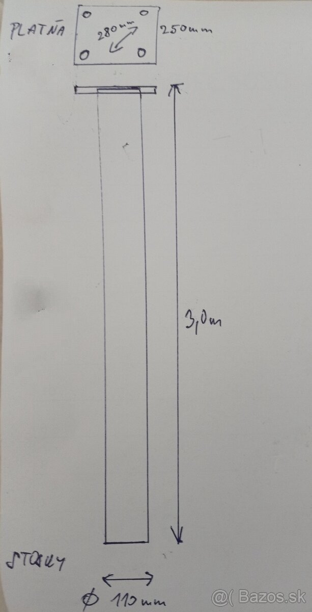 Konštrukcia, železná rúra,stojka - 6