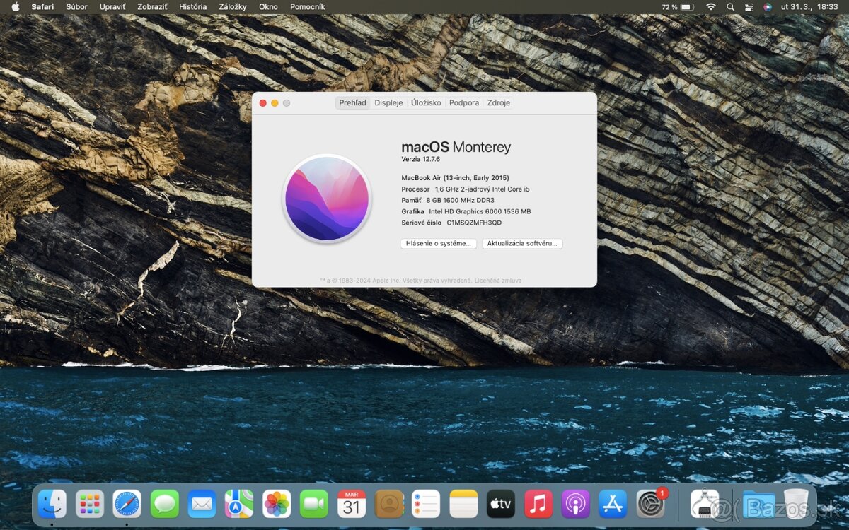 Notebook Apple MacBook Air 13 - 6