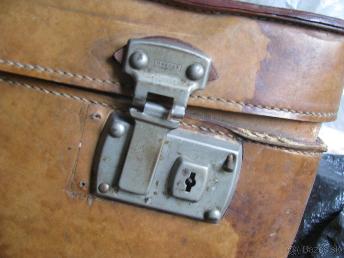 starý kožený kufor - 6