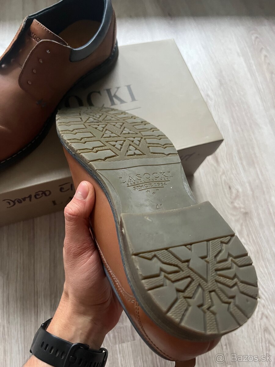 Pánske kožené poltopánky Lasocki for Men MB-STEVEN-02 – hned - 6