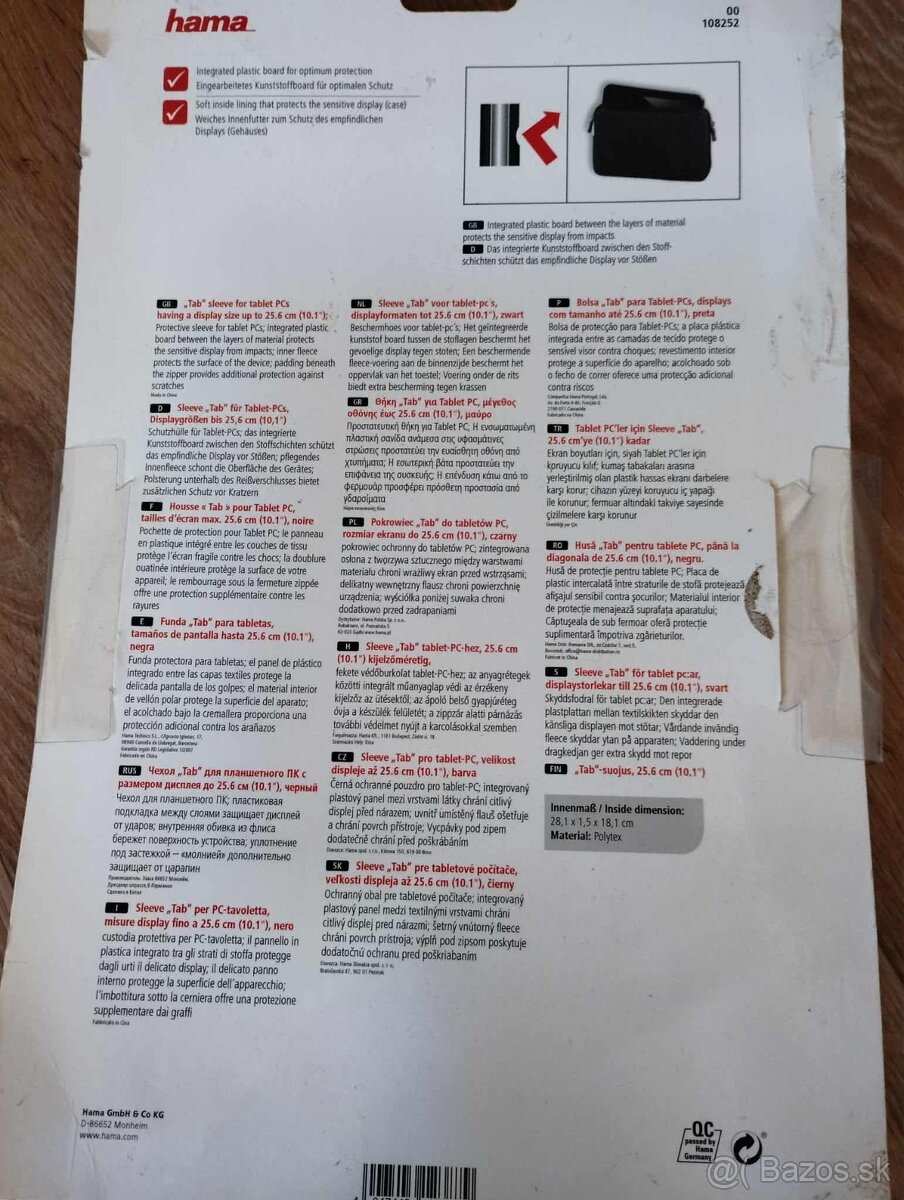 Predám nepoužité puzdro pre tablety a čítačky do 25,6 cm - 6