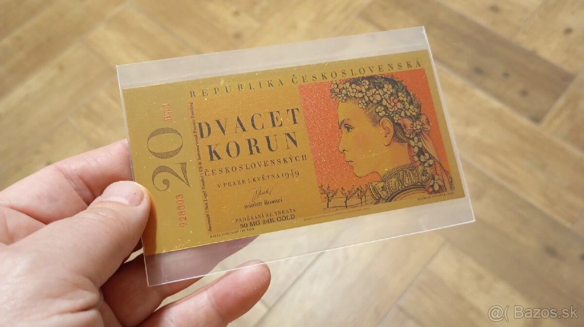 zlaté československé bankovky - 6