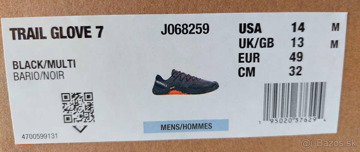 Predam barefoot topanky Merrell Trail Glove 7 vel. 13 - 6
